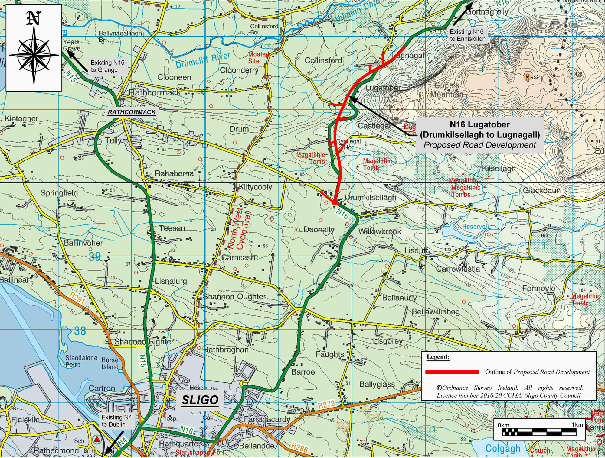 N16 Lugatober Roadworks Map 